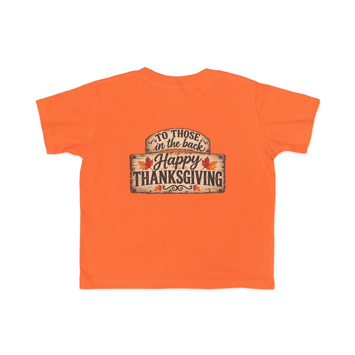 Toddler T-Shirt — 'Happy Thanksgiving' Turkey Truck Design