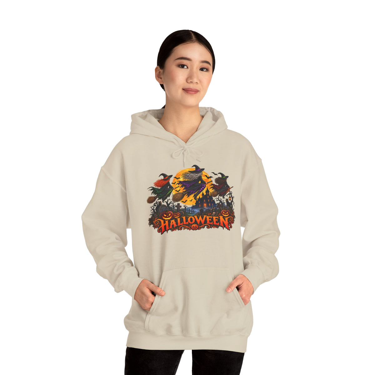 Jack Skellington Moon Halloween Hoodie | Pumpkin Patch Night