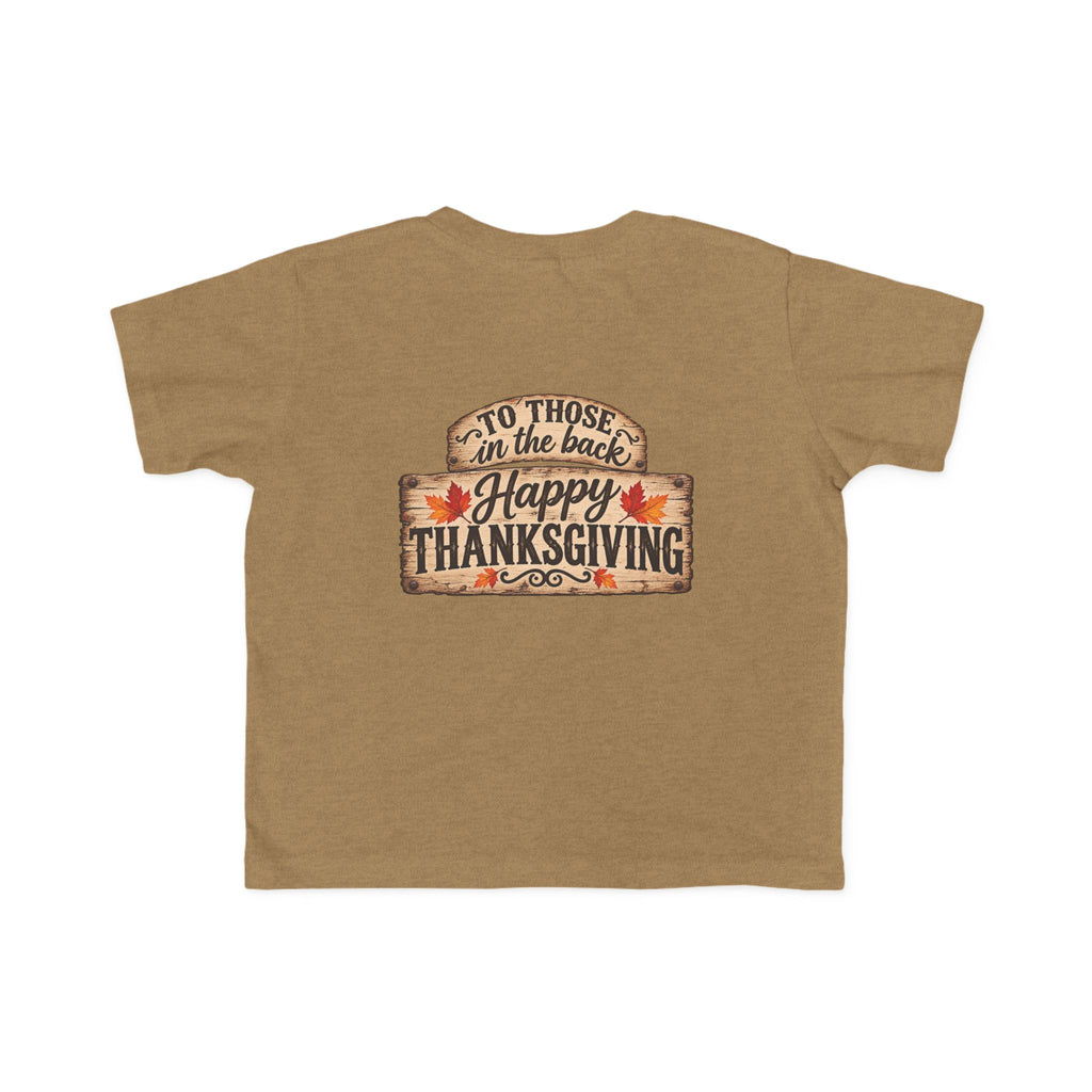 Toddler T-Shirt — 'Happy Thanksgiving' Turkey Truck Design