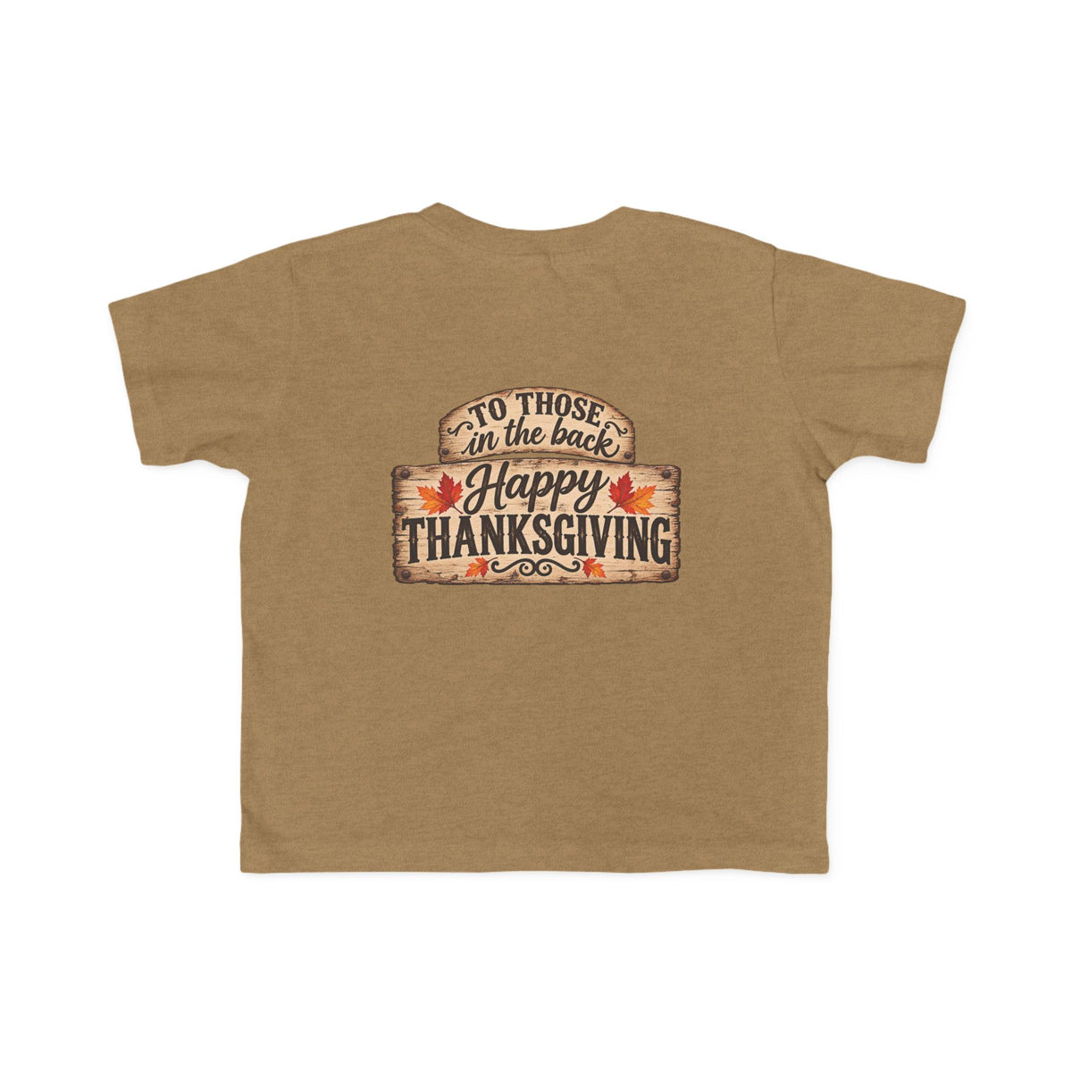 Toddler T-Shirt — 'Happy Thanksgiving' Turkey Truck Design