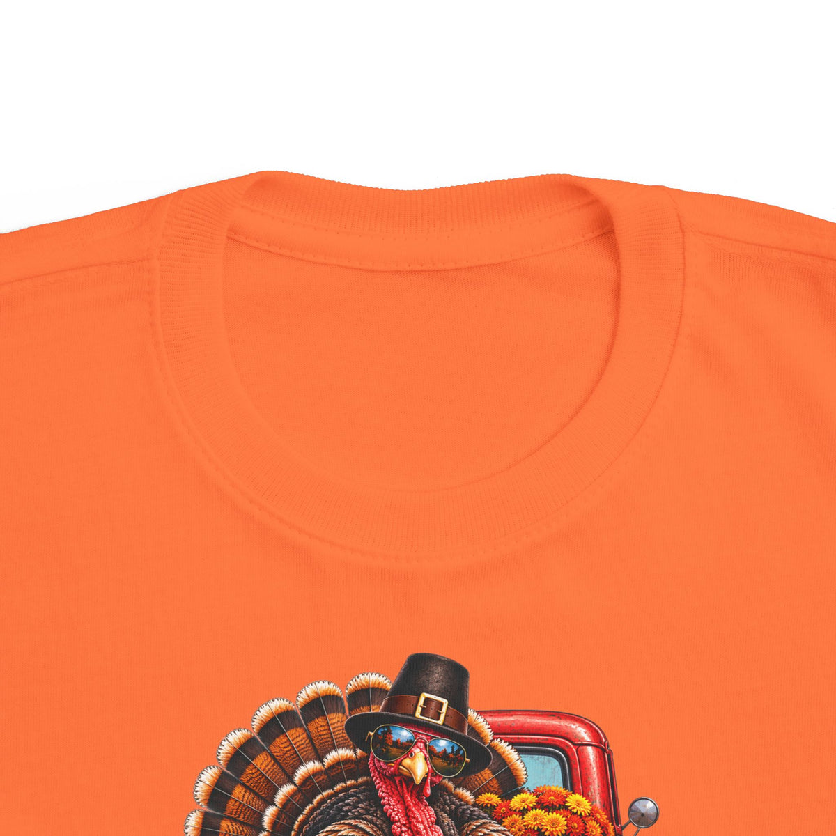 Toddler T-Shirt — 'Happy Thanksgiving' Turkey Truck Design