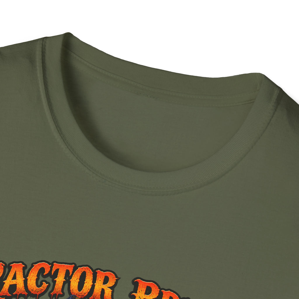 Tractor Brings Halloween Vibes T-Shirt | Pumpkin Farm Tractor Halloween Tee