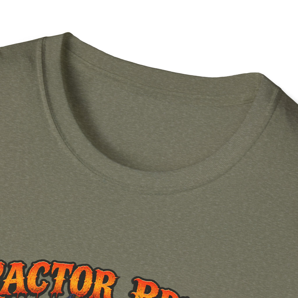 Tractor Brings Halloween Vibes T-Shirt | Pumpkin Farm Tractor Halloween Tee
