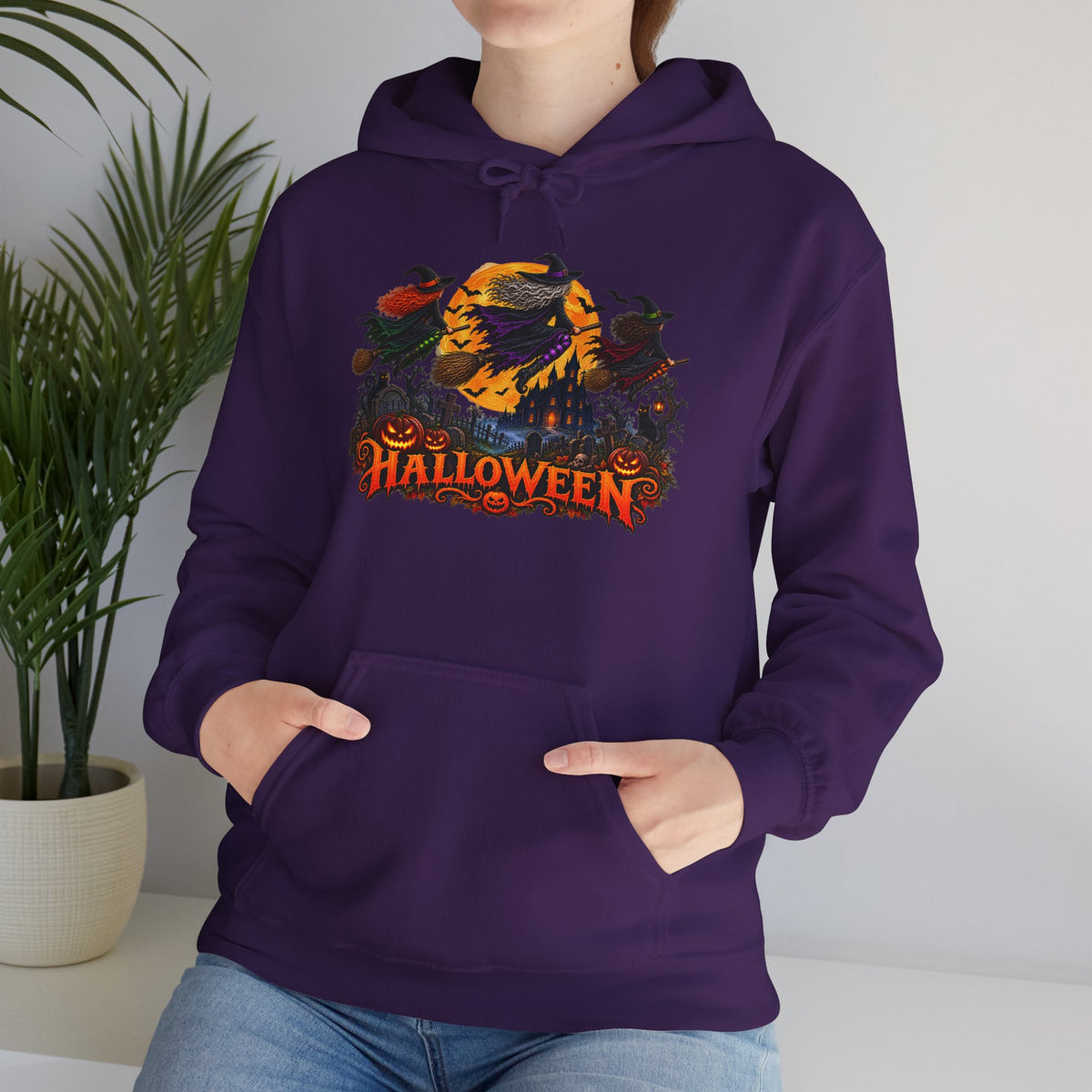 Jack Skellington Moon Halloween Hoodie | Pumpkin Patch Night