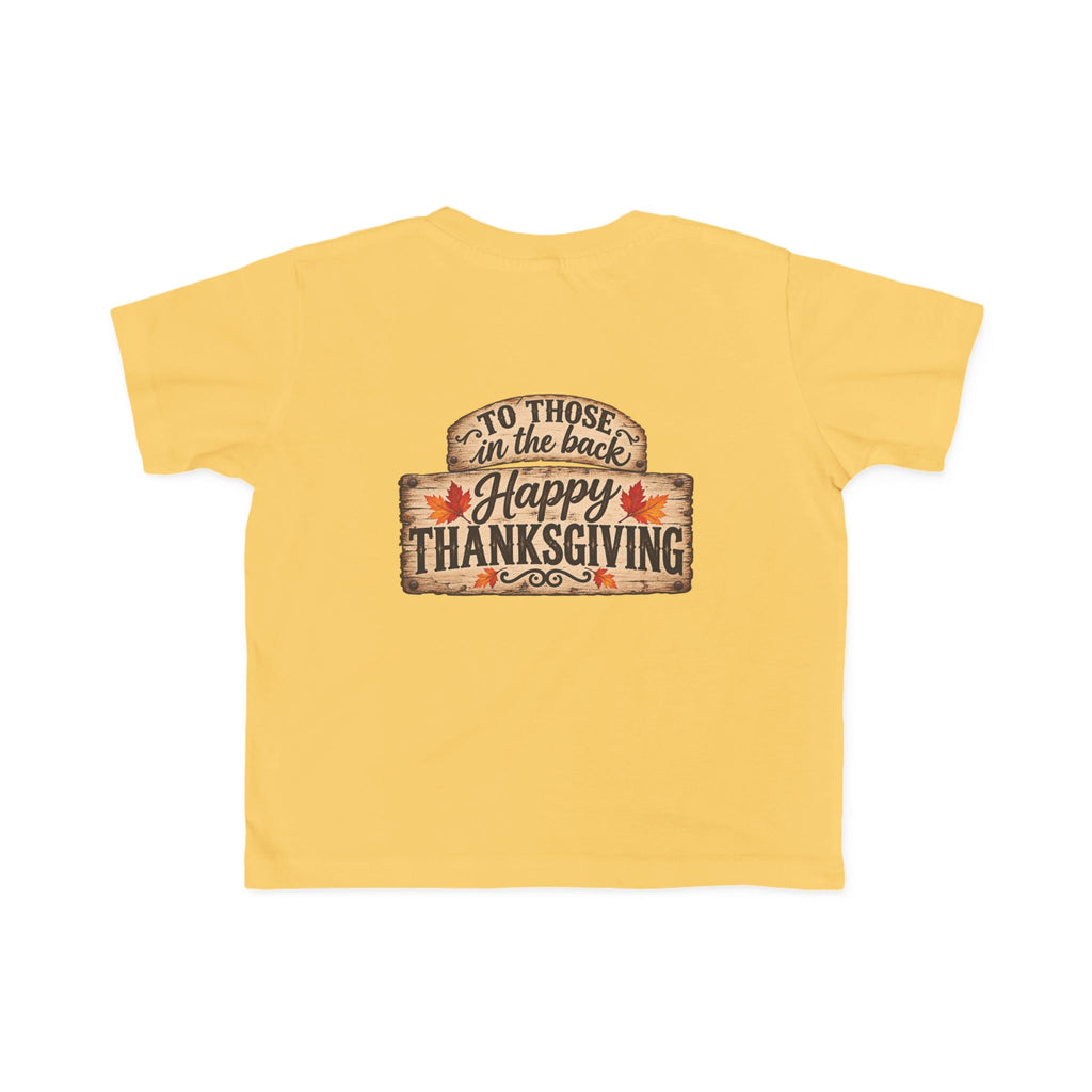 Toddler T-Shirt — 'Happy Thanksgiving' Turkey Truck Design