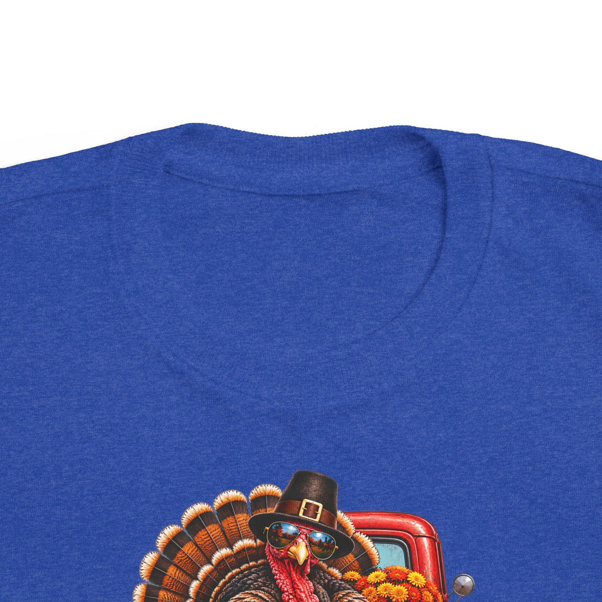 Toddler T-Shirt — 'Happy Thanksgiving' Turkey Truck Design