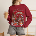 Most Wonderful Time of the Year Sweatshirt | Christmas Vintage Wagon Tree Design
