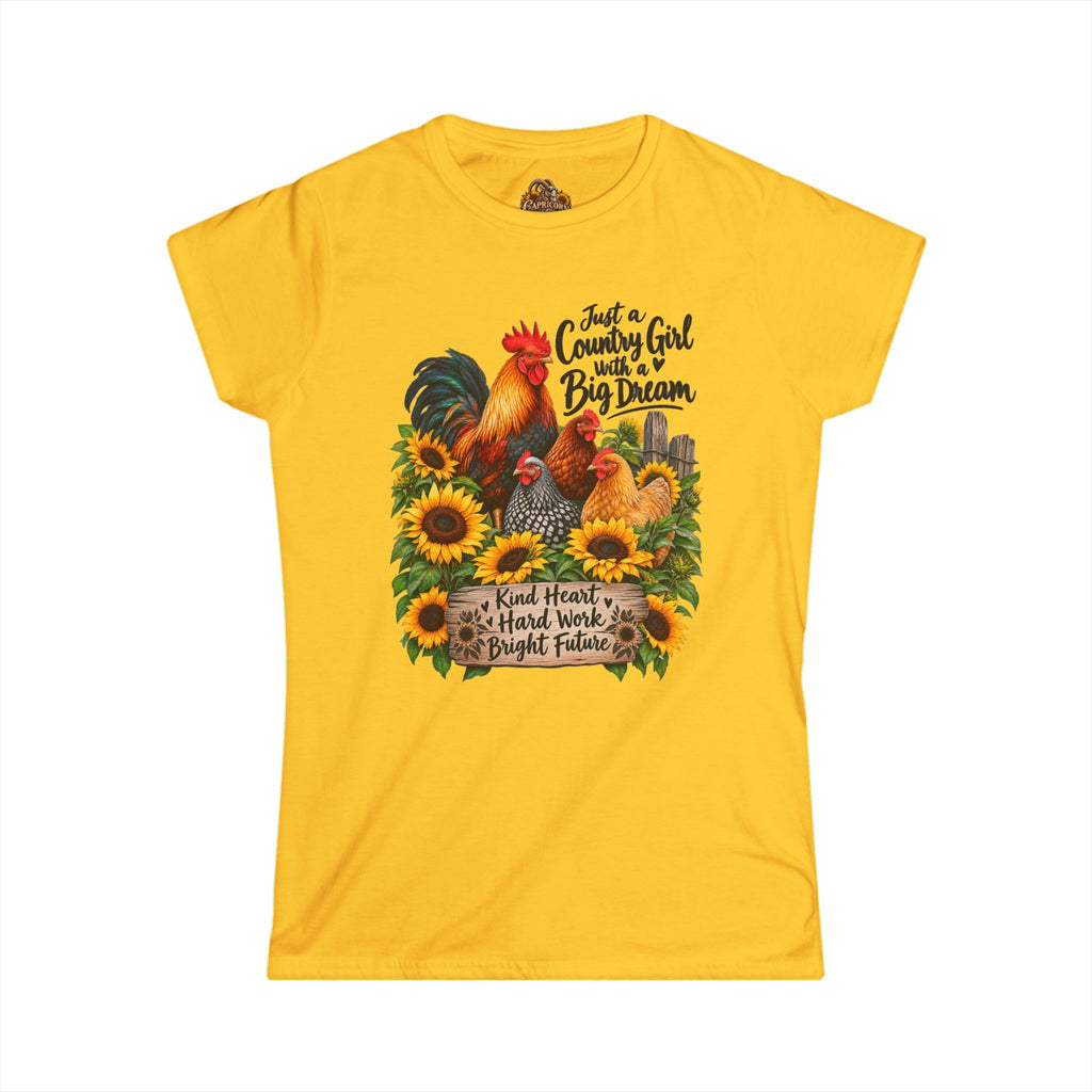 Country Girl with Big Dream | Chickens and Sunflowers