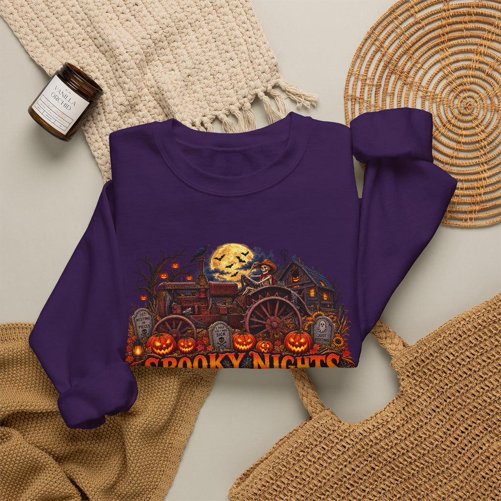 Spooky Nights Harvest Lights sweatshirt | Halloween pumpkin moon crewneck
