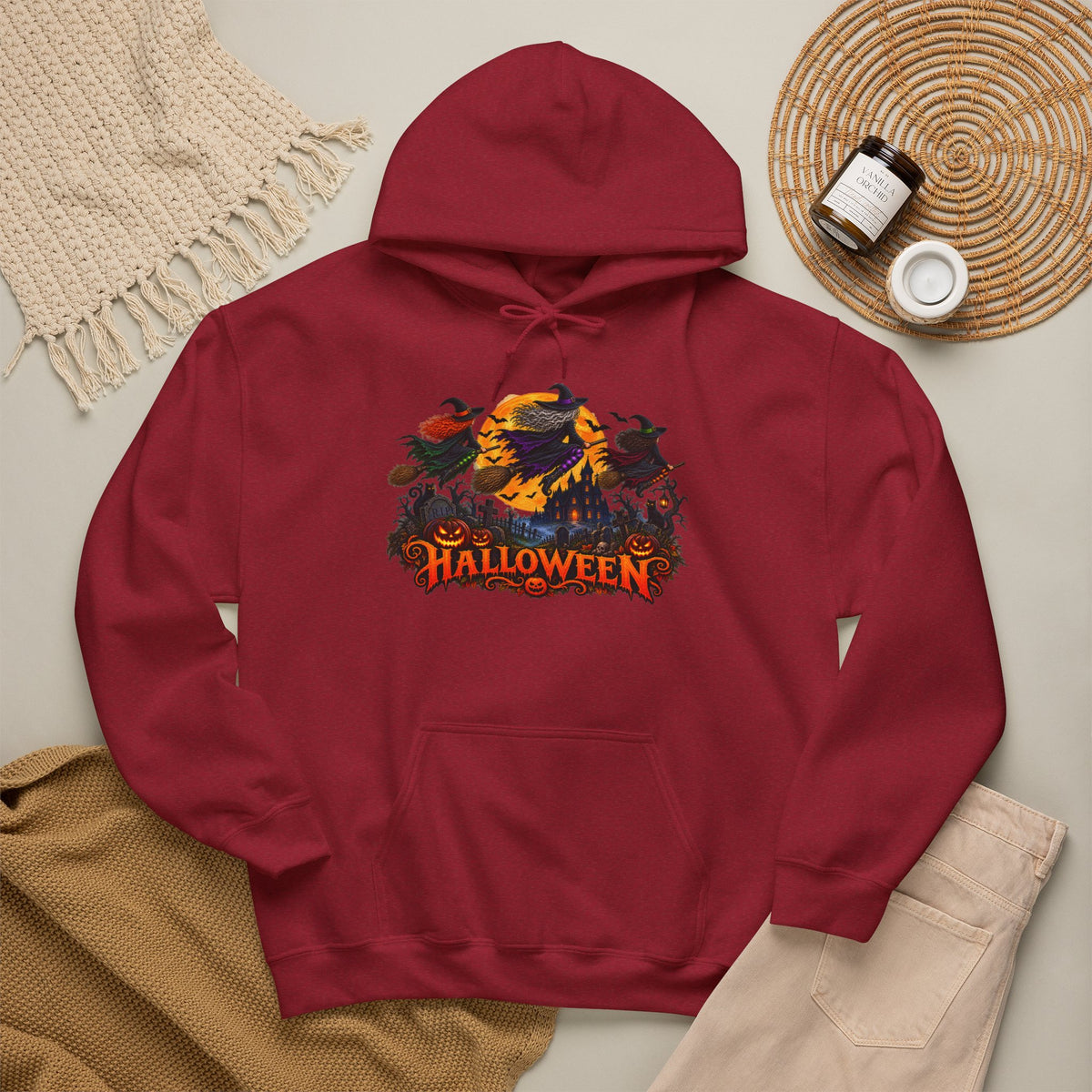 Jack Skellington Moon Halloween Hoodie | Pumpkin Patch Night