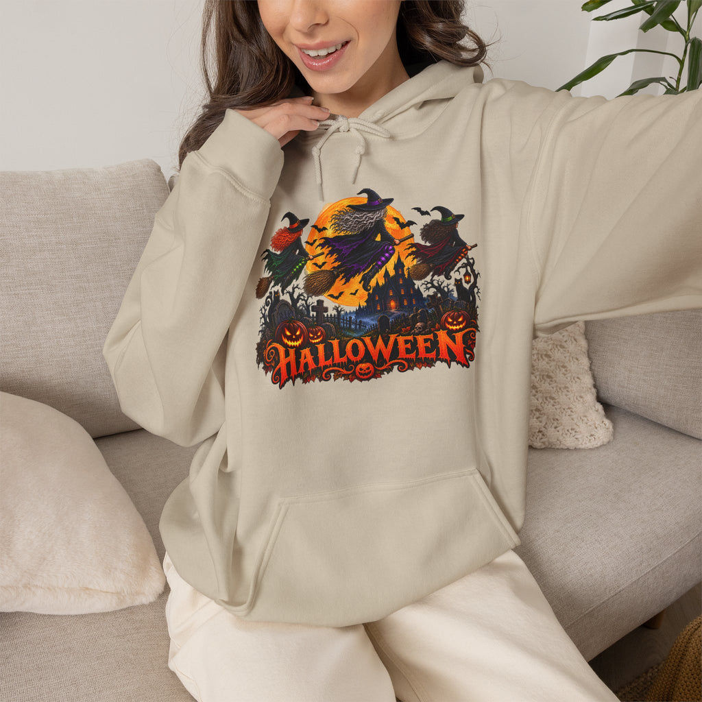 Jack Skellington Moon Halloween Hoodie | Pumpkin Patch Night