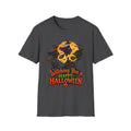 Witching You a Happy Halloween T-Shirt | Witch, Bats, Pumpkin, Moon