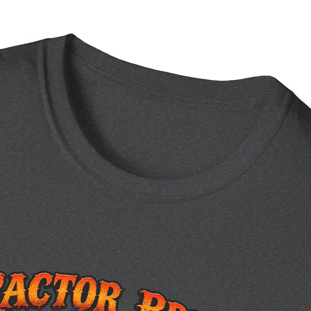 Tractor Brings Halloween Vibes T-Shirt | Pumpkin Farm Tractor Halloween Tee