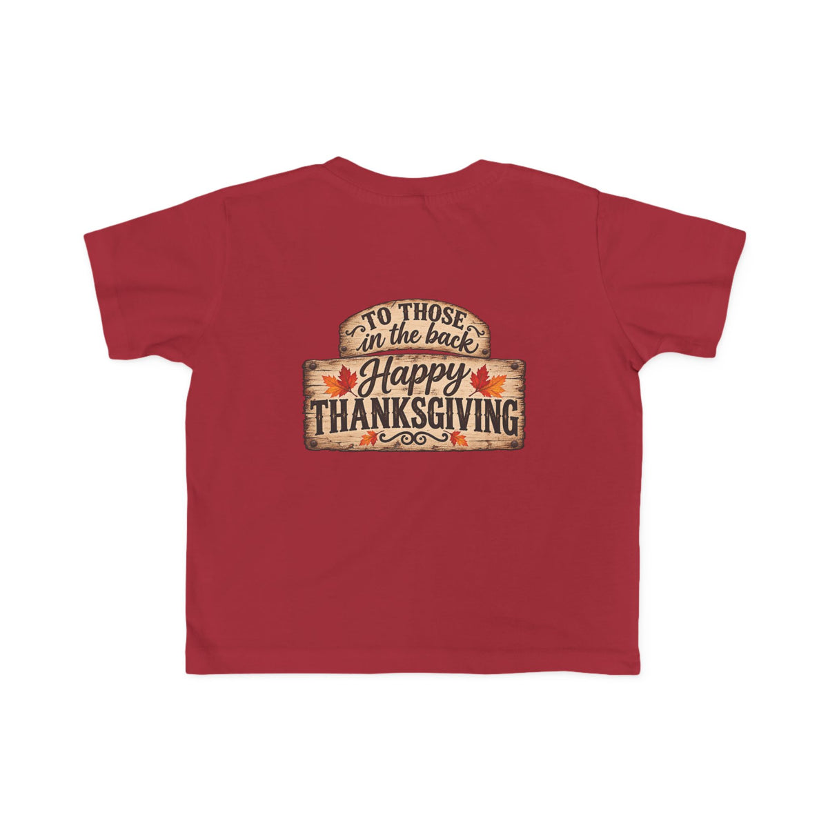 Toddler T-Shirt — 'Happy Thanksgiving' Turkey Truck Design