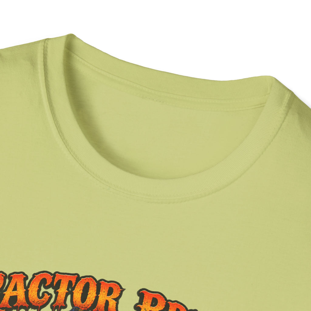 Tractor Brings Halloween Vibes T-Shirt | Pumpkin Farm Tractor Halloween Tee