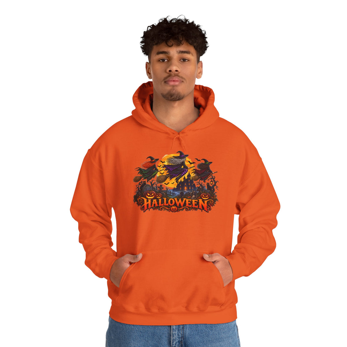Jack Skellington Moon Halloween Hoodie | Pumpkin Patch Night