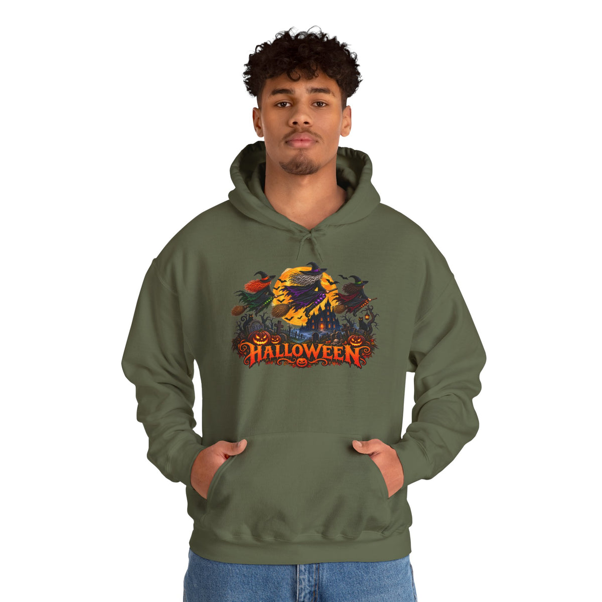 Jack Skellington Moon Halloween Hoodie | Pumpkin Patch Night