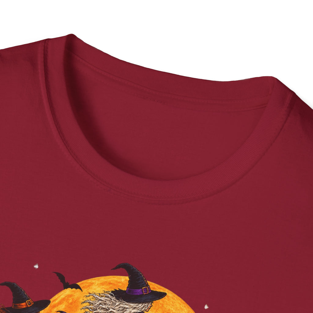 Witching You a Happy Halloween T-Shirt | Witch, Bats, Pumpkin, Moon