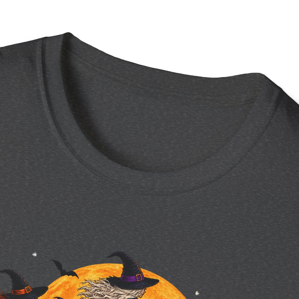 Witching You a Happy Halloween T-Shirt | Witch, Bats, Pumpkin, Moon