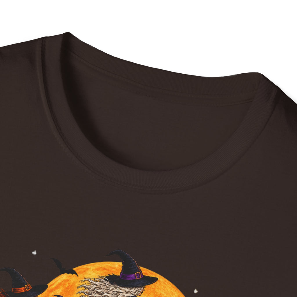 Witching You a Happy Halloween T-Shirt | Witch, Bats, Pumpkin, Moon