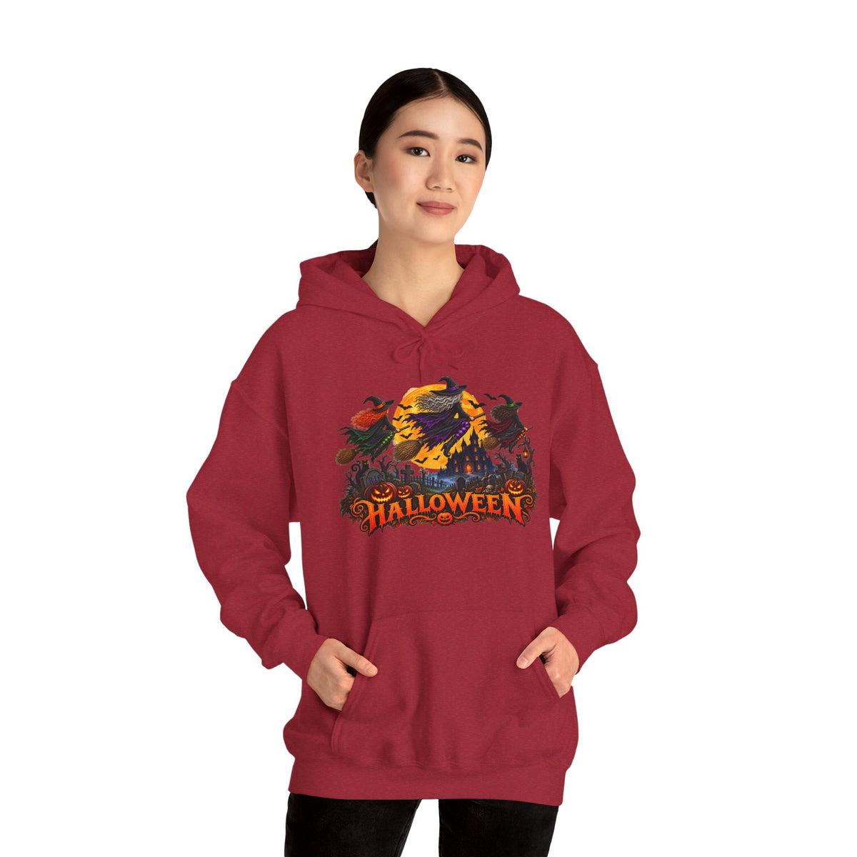 Jack Skellington Moon Halloween Hoodie | Pumpkin Patch Night