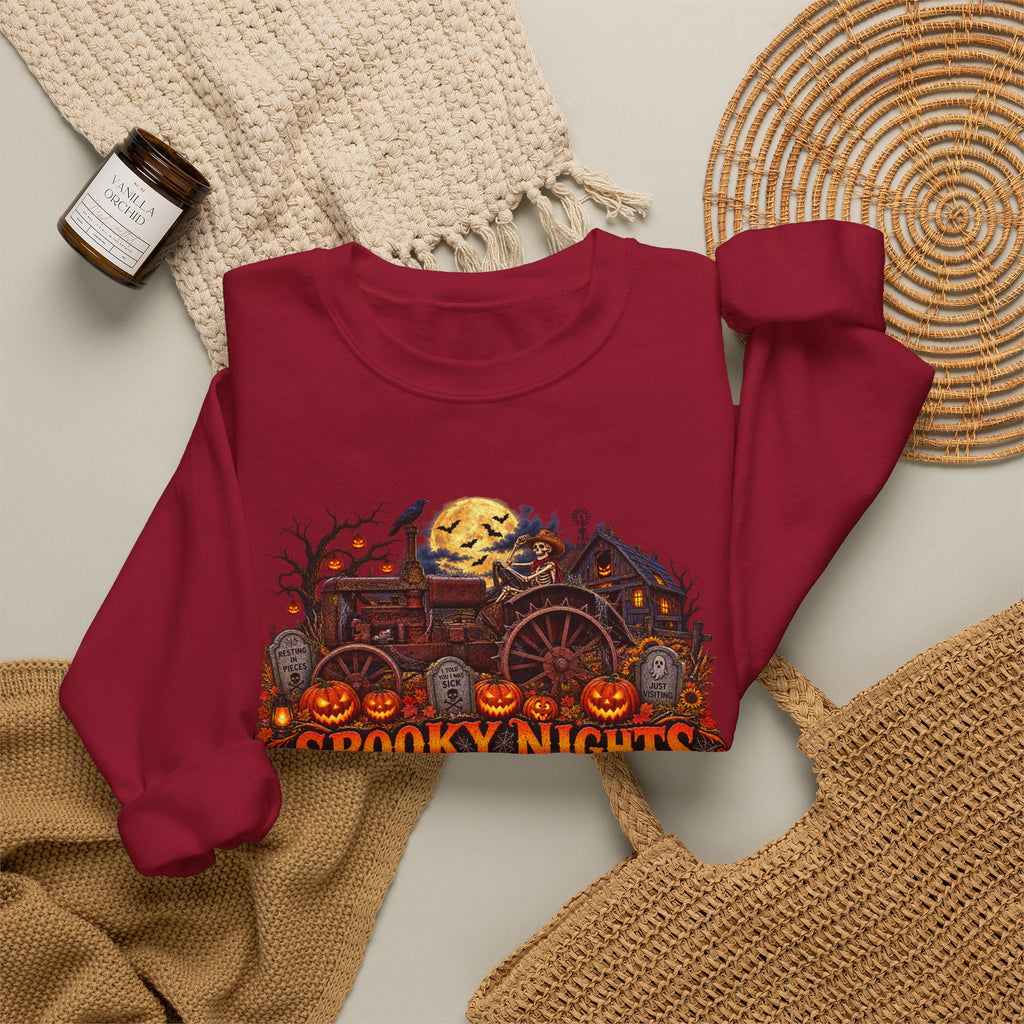 Spooky Nights Harvest Lights sweatshirt | Halloween pumpkin moon crewneck
