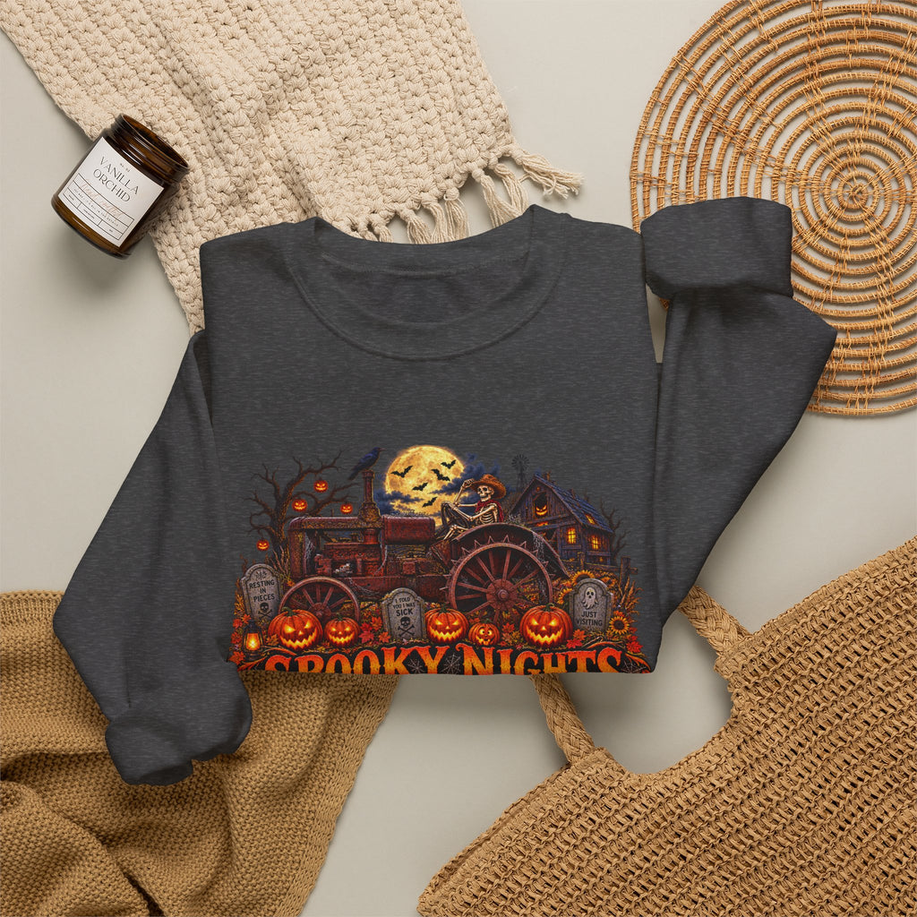Spooky Nights Harvest Lights sweatshirt | Halloween pumpkin moon crewneck