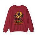 Witching You a Happy Halloween Crewneck Sweatshirt | Halloween Skull Moon Design