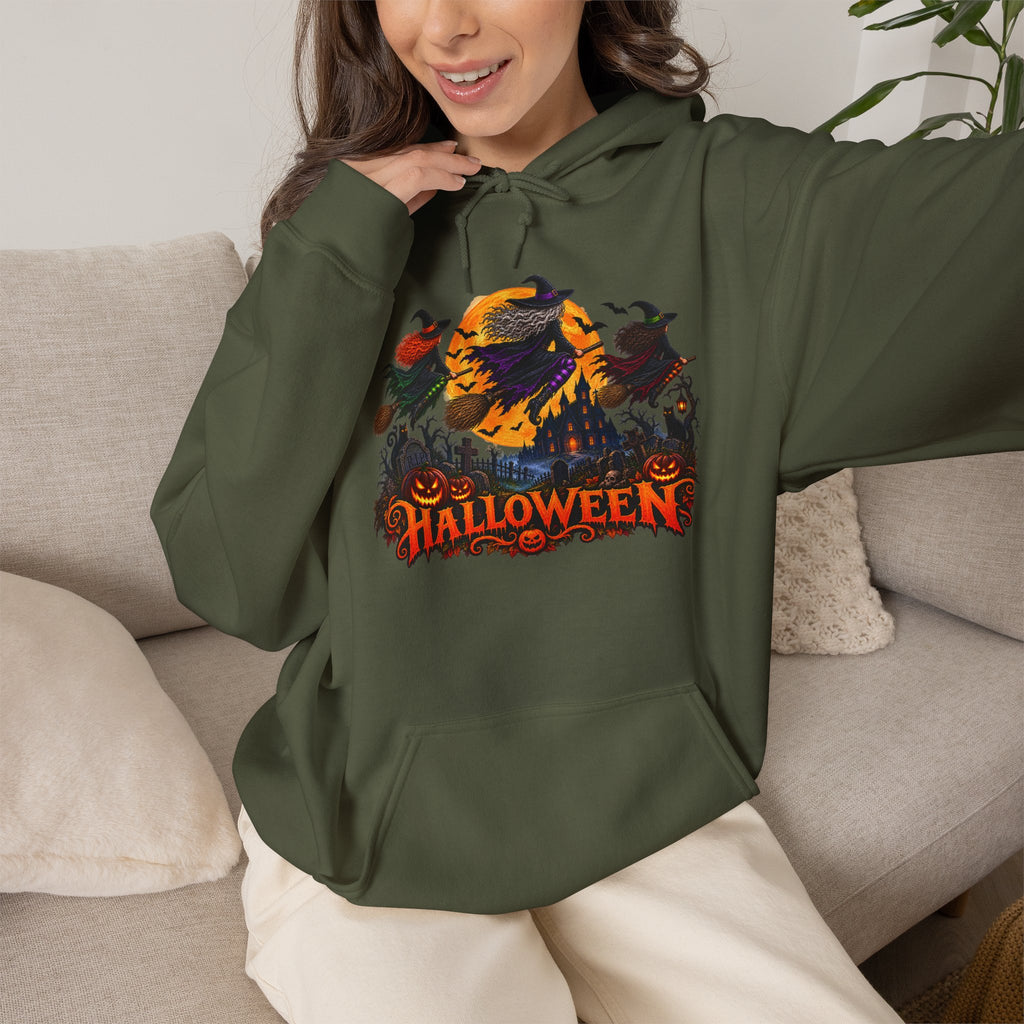 Jack Skellington Moon Halloween Hoodie | Pumpkin Patch Night