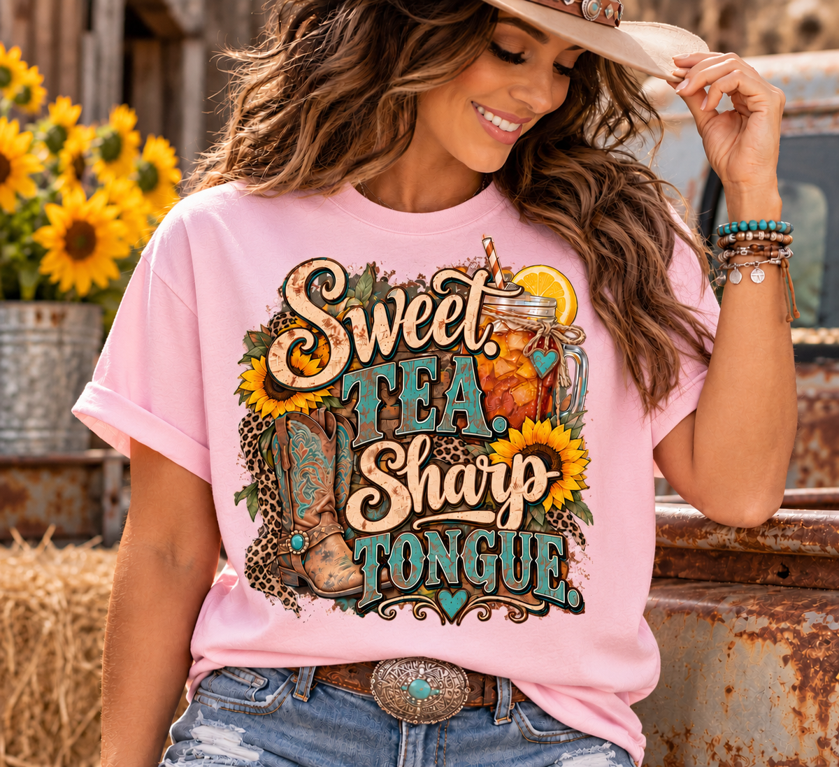 Sweet Tea Sharp Tongue Graphic T-Shirt