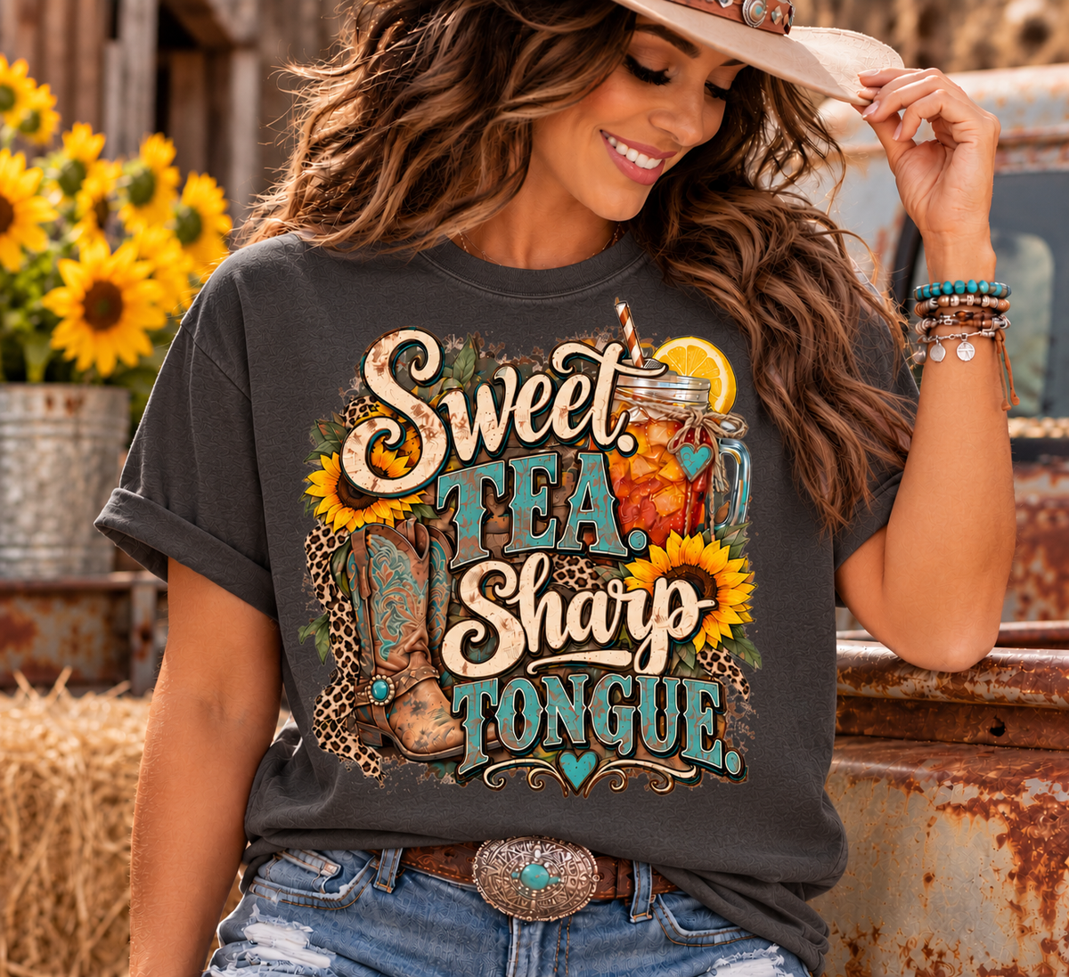 Sweet Tea Sharp Tongue Graphic T-Shirt