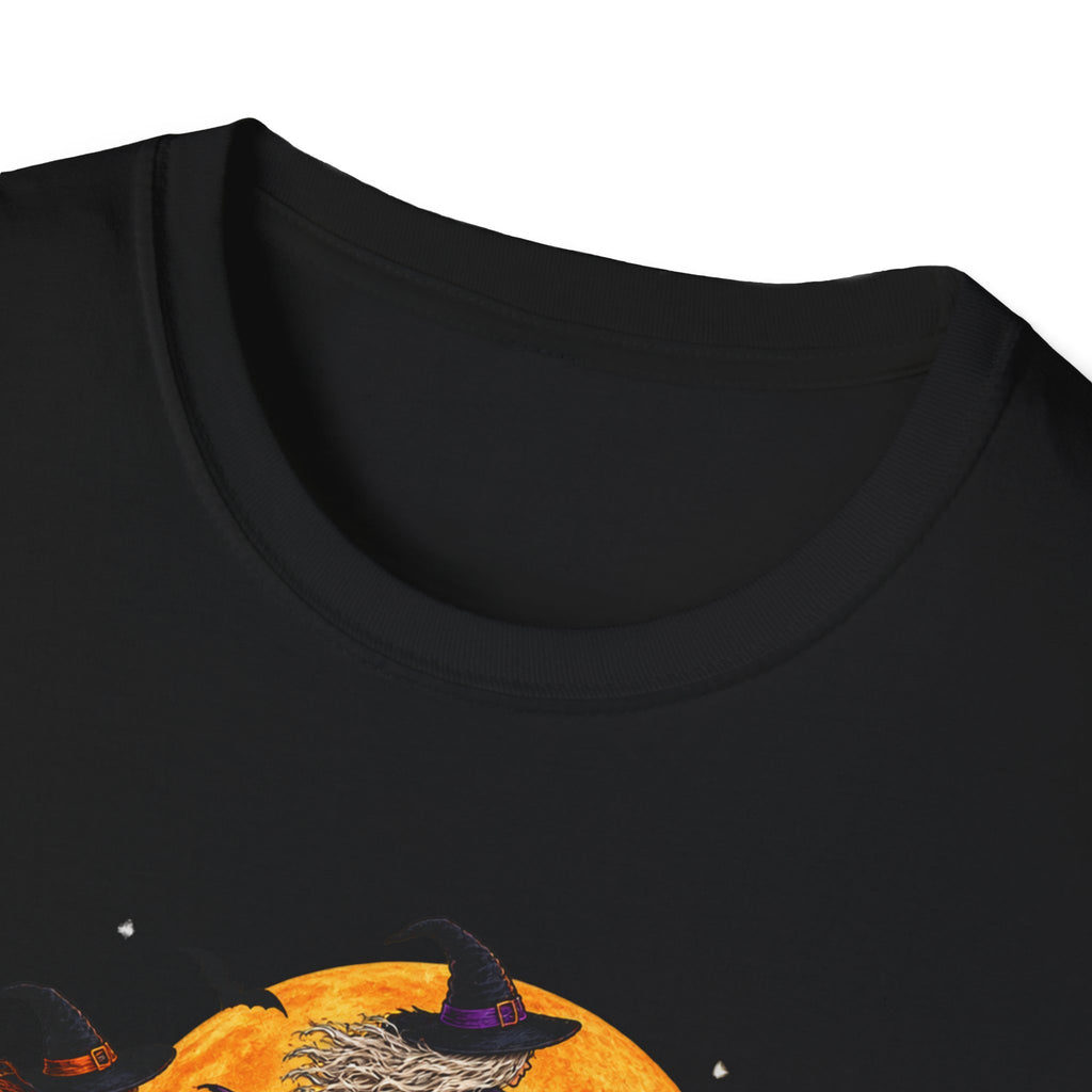 Witching You a Happy Halloween T-Shirt | Witch, Bats, Pumpkin, Moon