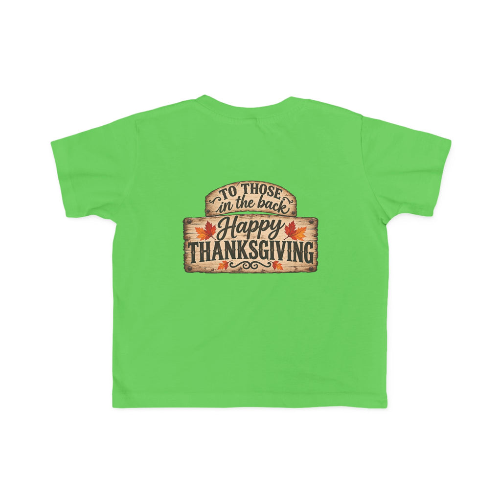 Toddler T-Shirt — 'Happy Thanksgiving' Turkey Truck Design