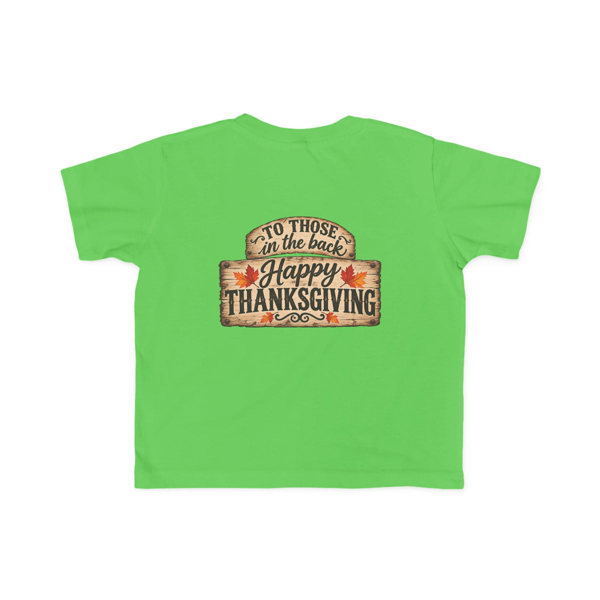 Toddler T-Shirt — 'Happy Thanksgiving' Turkey Truck Design