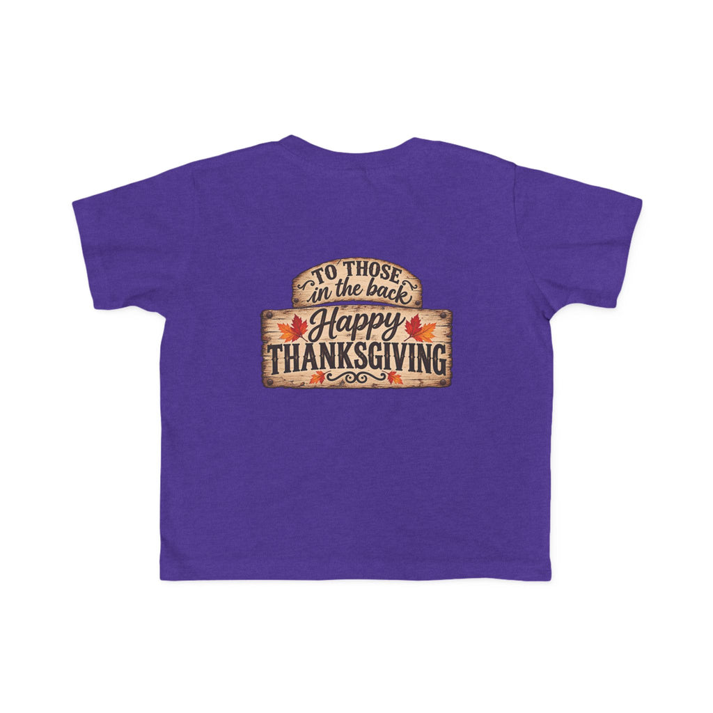 Toddler T-Shirt — 'Happy Thanksgiving' Turkey Truck Design