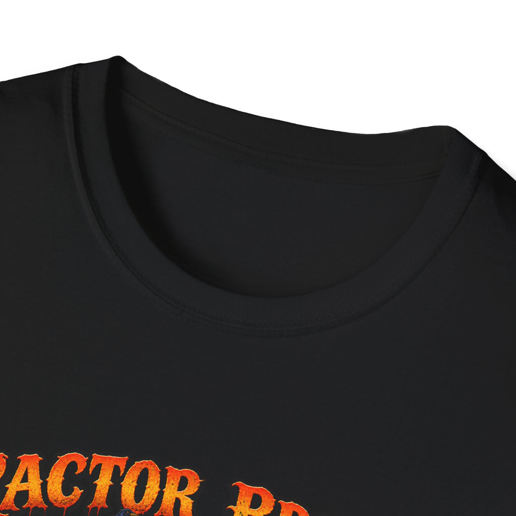 Tractor Brings Halloween Vibes T-Shirt | Pumpkin Farm Tractor Halloween Tee