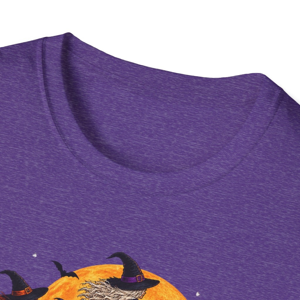 Witching You a Happy Halloween T-Shirt | Witch, Bats, Pumpkin, Moon
