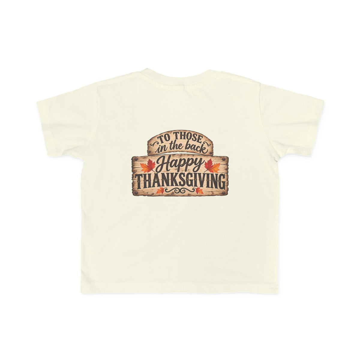 Toddler T-Shirt — 'Happy Thanksgiving' Turkey Truck Design