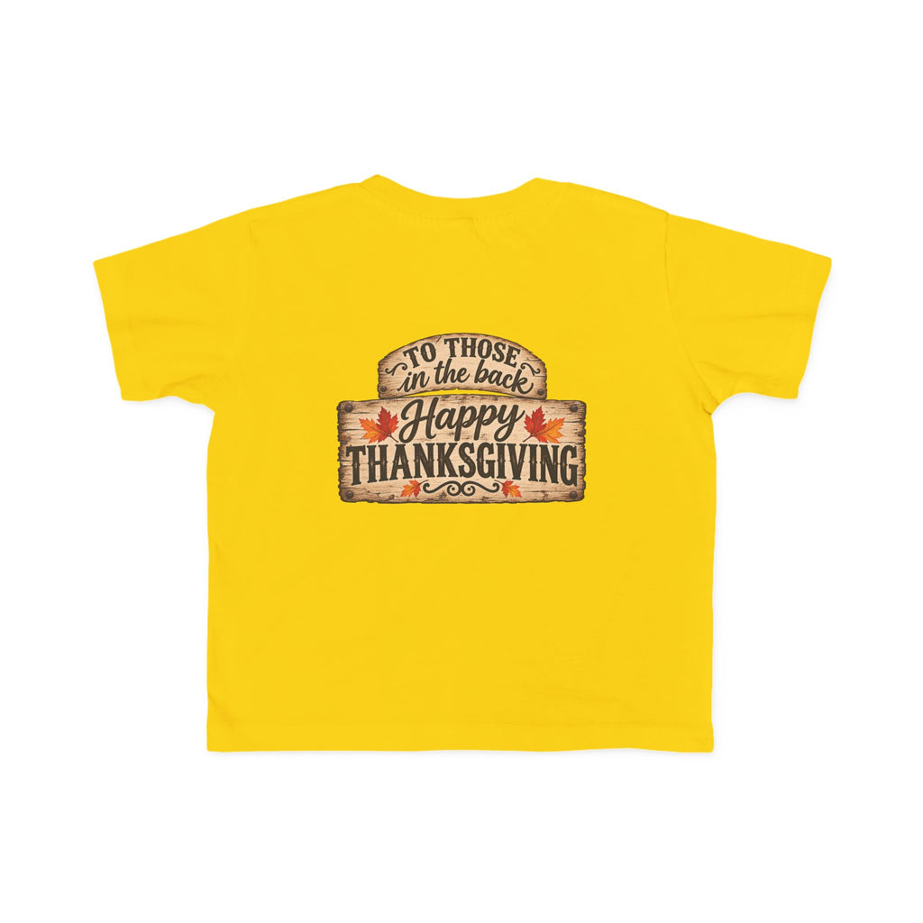 Toddler T-Shirt — 'Happy Thanksgiving' Turkey Truck Design