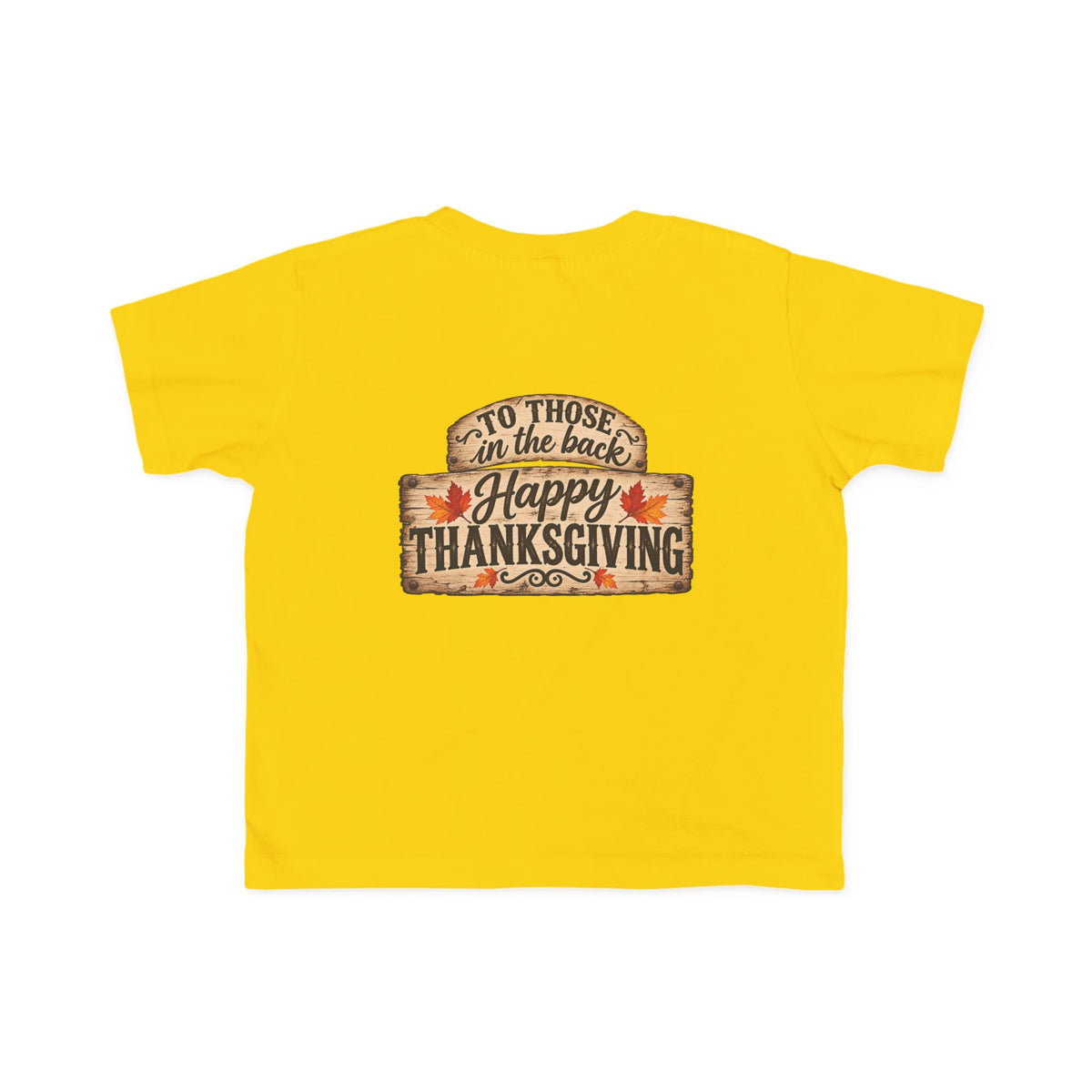 Toddler T-Shirt — 'Happy Thanksgiving' Turkey Truck Design