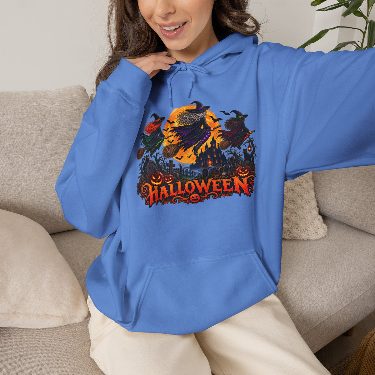 Jack Skellington Moon Halloween Hoodie | Pumpkin Patch Night