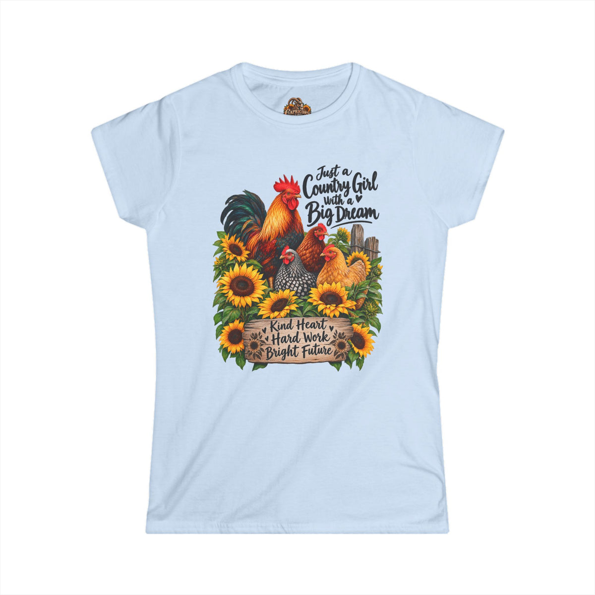 Country Girl with Big Dream | Chickens and Sunflowers
