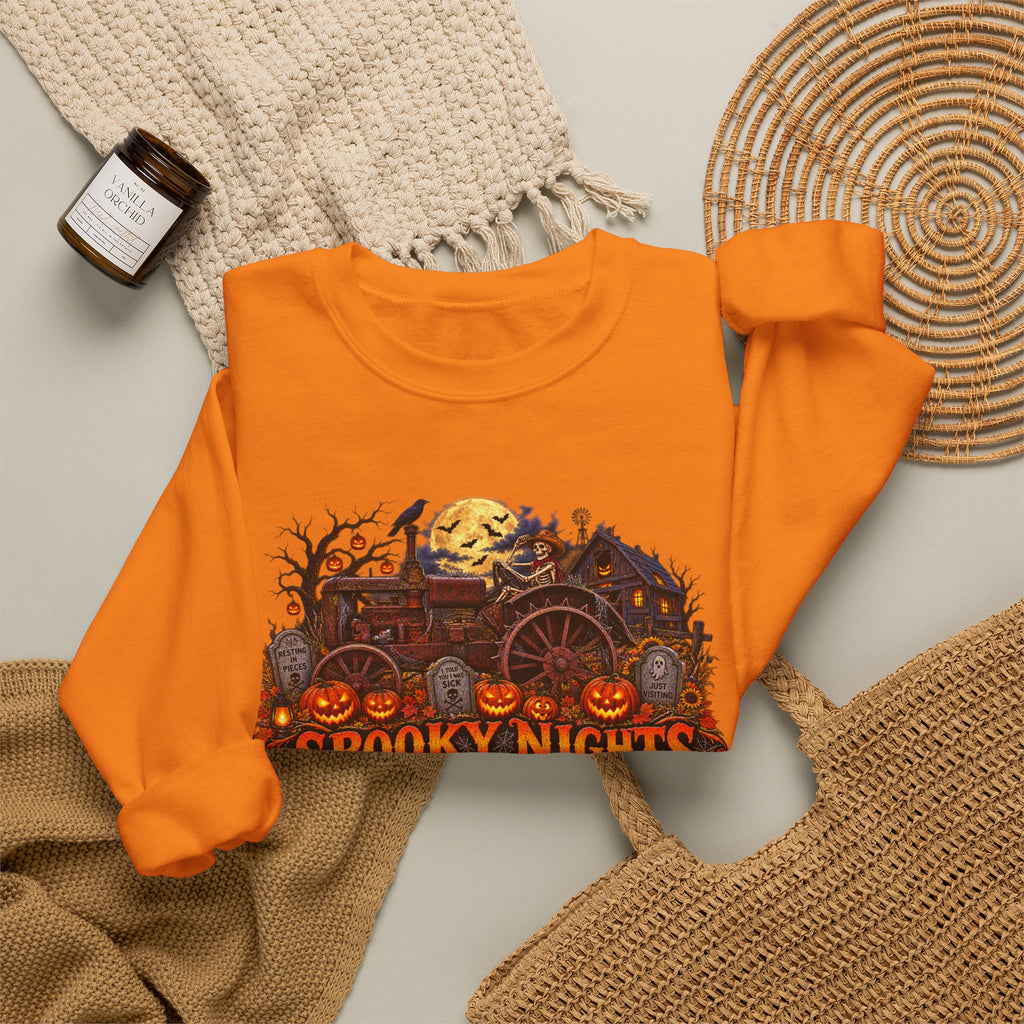 Spooky Nights Harvest Lights sweatshirt | Halloween pumpkin moon crewneck