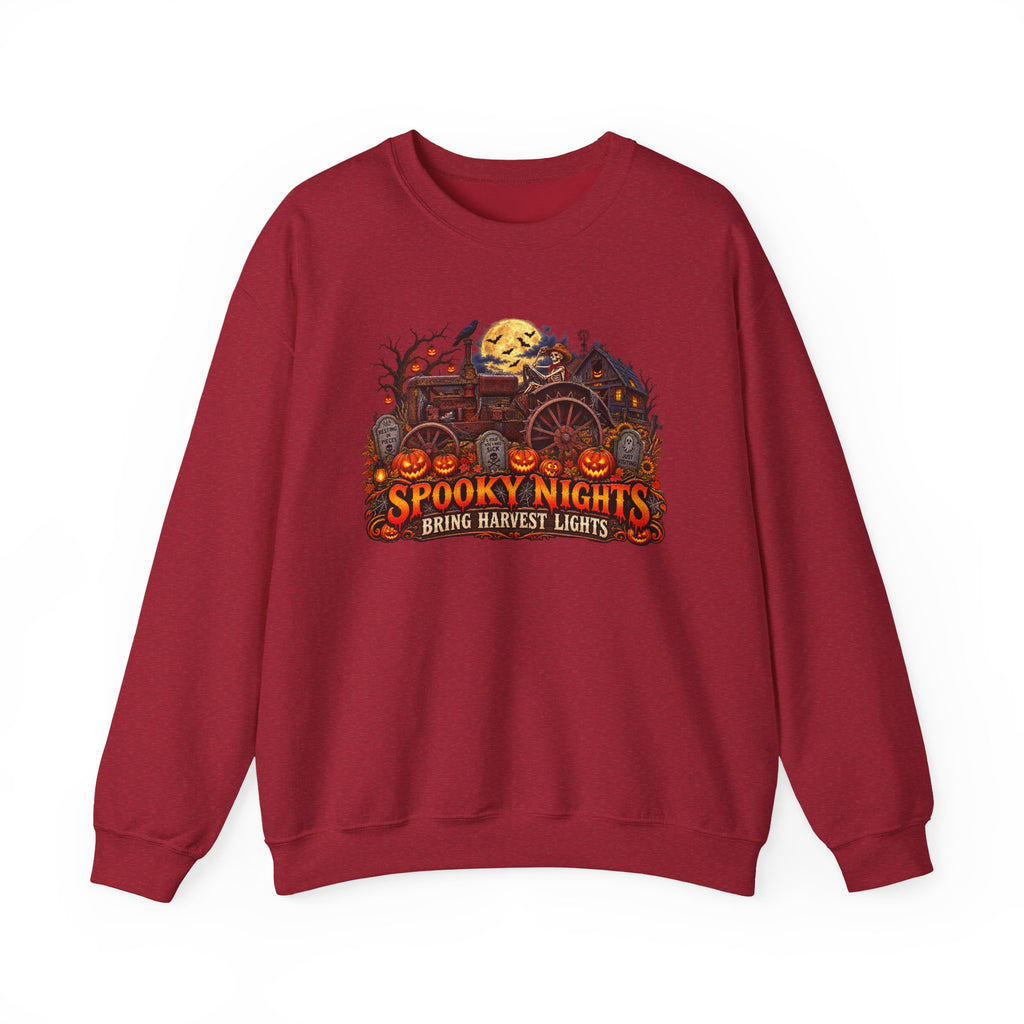 Spooky Nights Harvest Lights sweatshirt | Halloween pumpkin moon crewneck