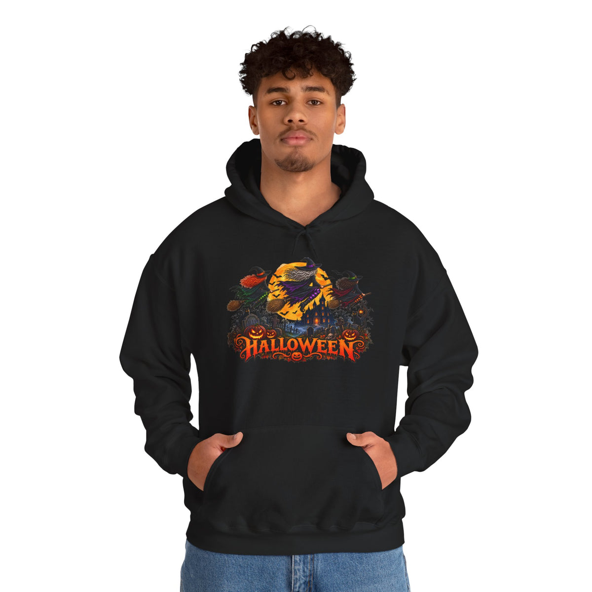 Jack Skellington Moon Halloween Hoodie | Pumpkin Patch Night