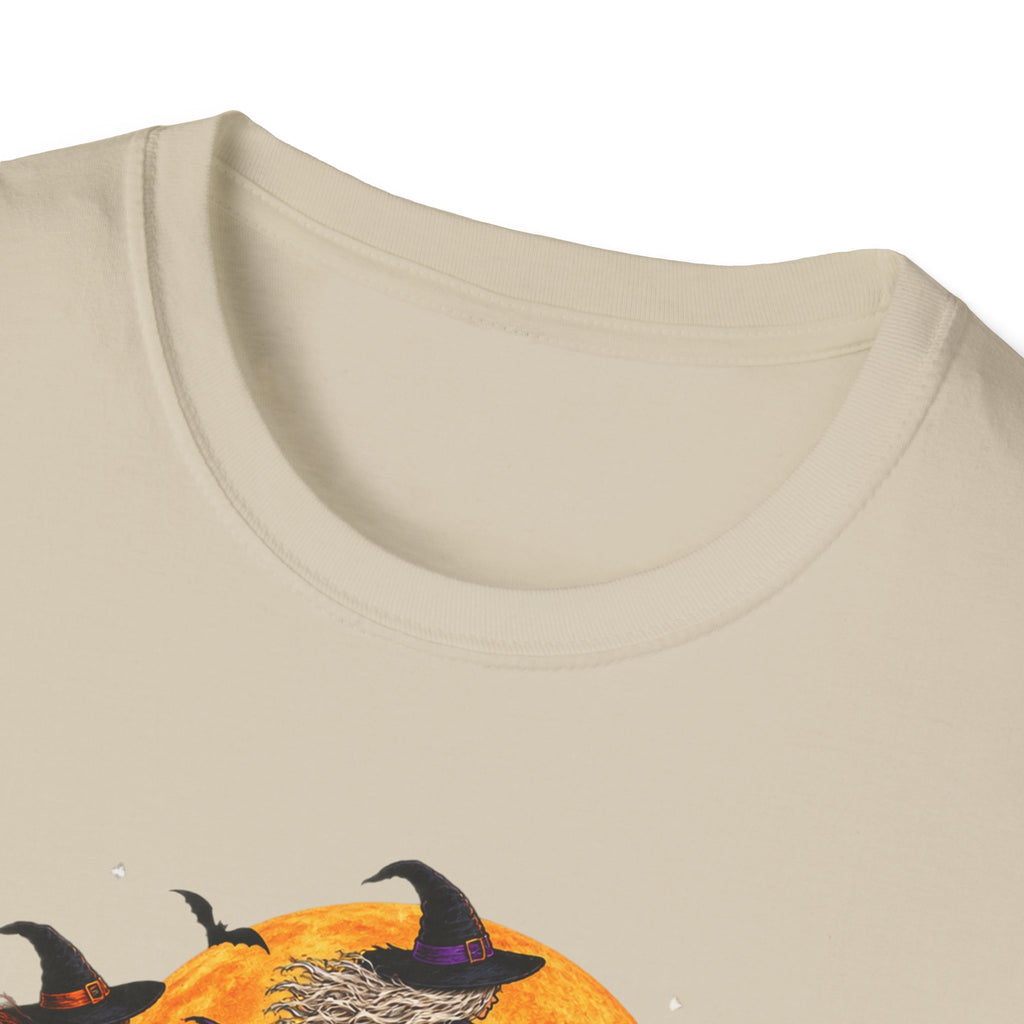 Witching You a Happy Halloween T-Shirt | Witch, Bats, Pumpkin, Moon
