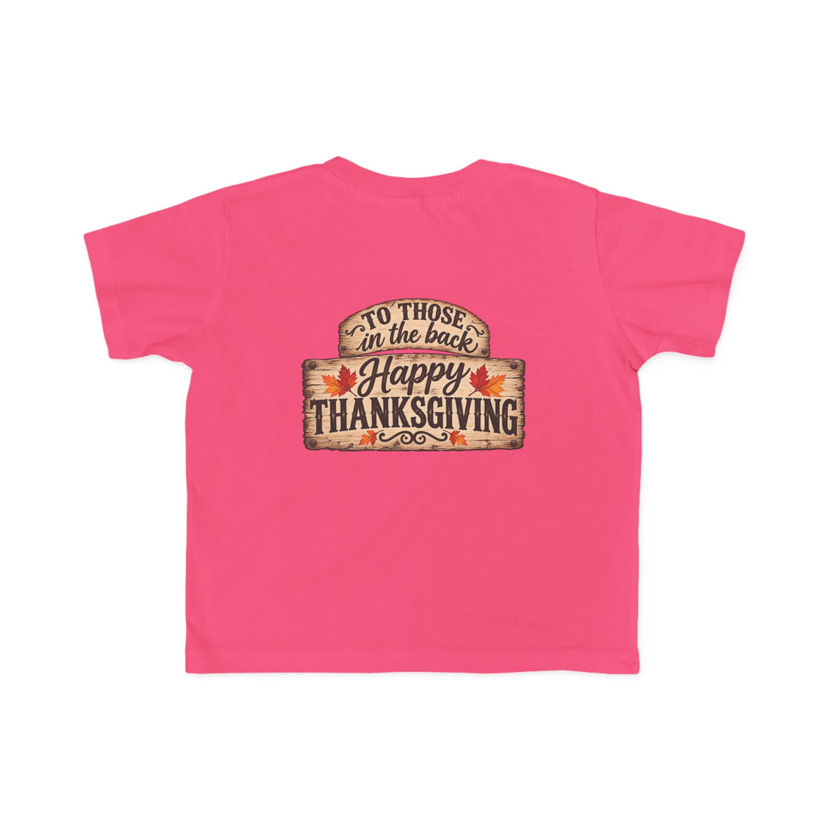 Toddler T-Shirt — 'Happy Thanksgiving' Turkey Truck Design