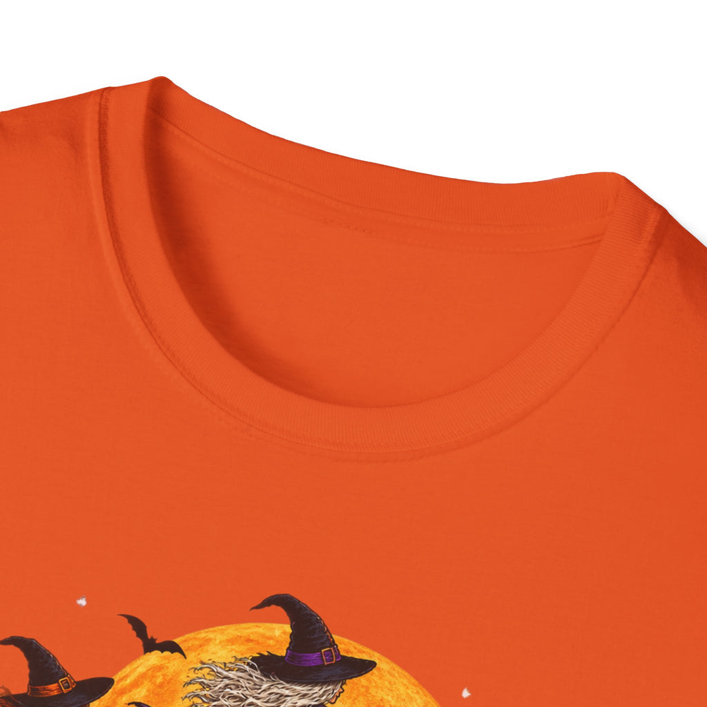 Witching You a Happy Halloween T-Shirt | Witch, Bats, Pumpkin, Moon
