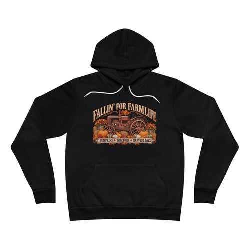 Fallin' for Farmlife Hoodie | Vintage Tractor Pumpkin Harvest Autumn