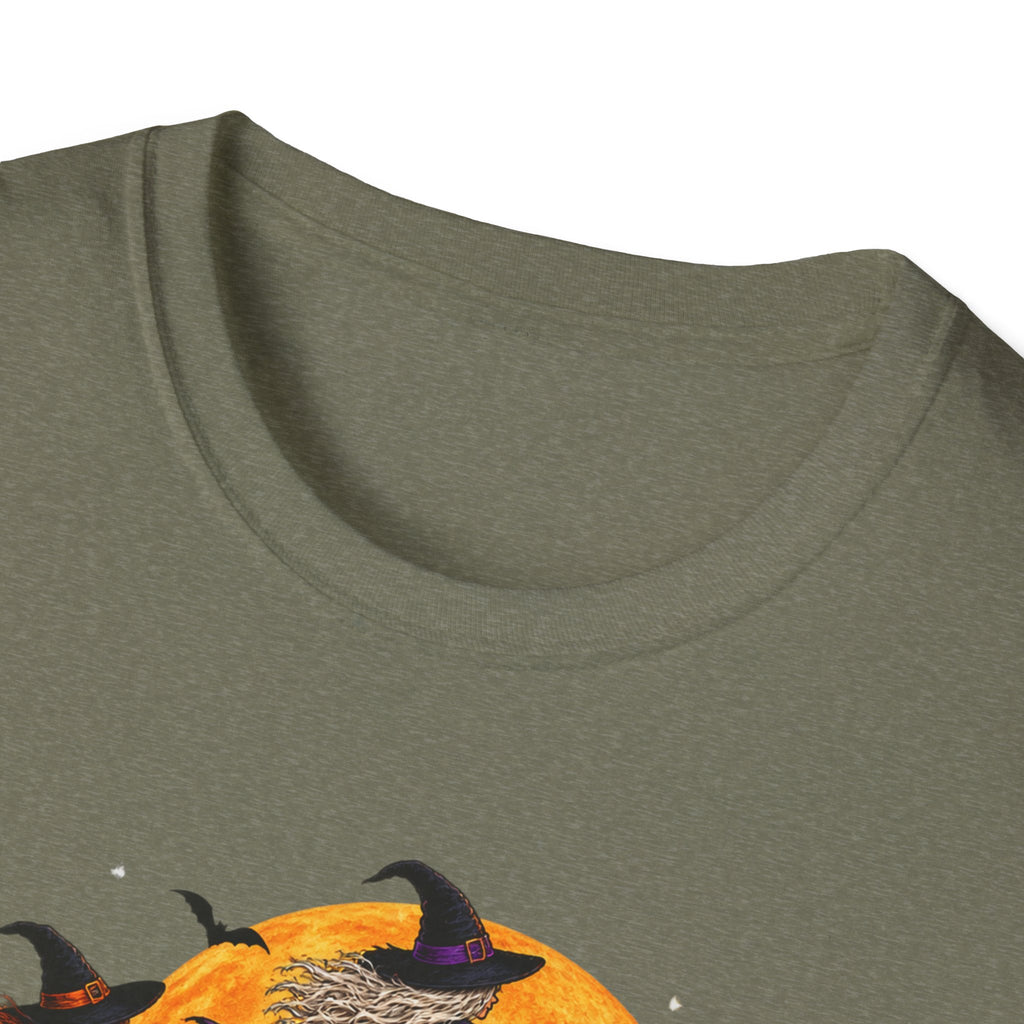 Witching You a Happy Halloween T-Shirt | Witch, Bats, Pumpkin, Moon